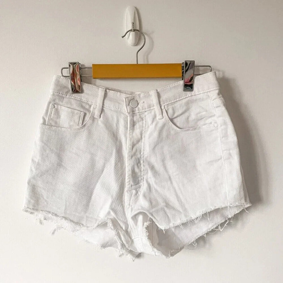 Fidelity Denim Harley Short Max High Relaxed Short  White Size 25 - Picture 3 of 6